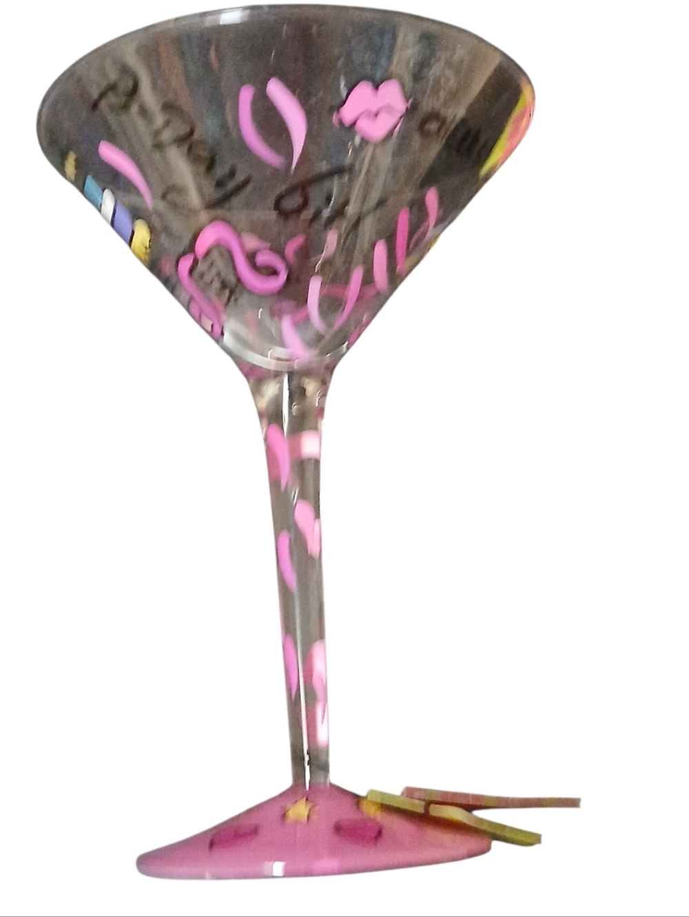 LuLu -NWT Set Of 3, Happy Birthday Cocktail Glasses Different Design On Each one - Picture 3 of 9